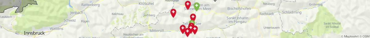Map view for Pharmacies emergency services nearby Piesendorf (Zell am See, Salzburg)
